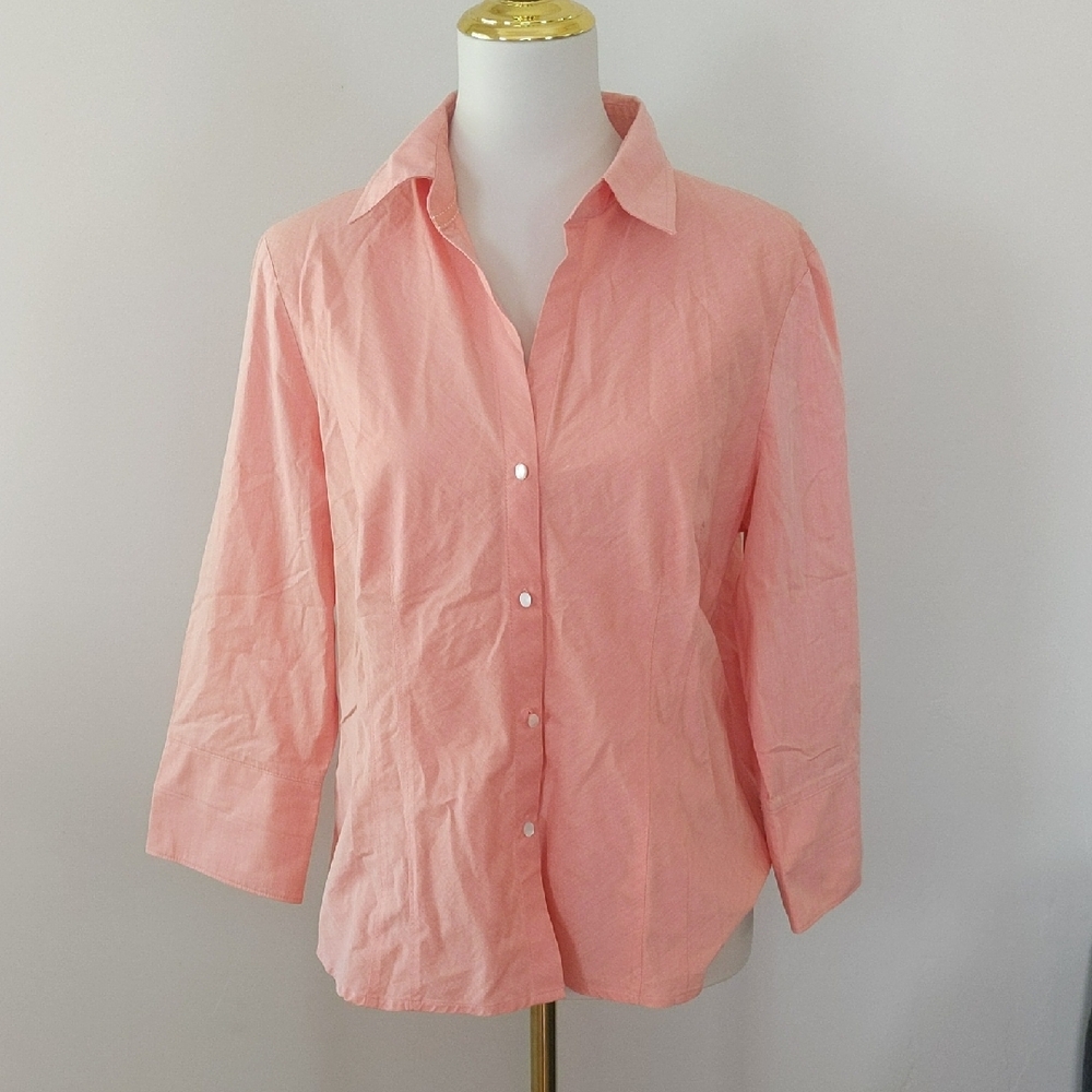 Coral Button-Up Shirt